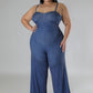 Wide Leg Stretch Jumpsuit