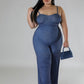 Wide Leg Stretch Jumpsuit