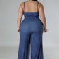 Wide Leg Stretch Jumpsuit
