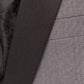 "Sebastian" Grey Pindot Tuxedo Jacket Shawl (Separates)