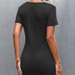 Twisted Scoop Neck Cutout Mini Dress