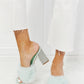 Cape Robbin Fur Strap Rhinestone Block Heels