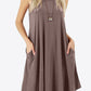 Curved Hem Pocket Tank Dress