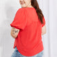 Culture Code Full Size Fresh From The Garden Button Yoke Top