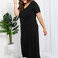 Zenana Simple Wonder Full Size Pocket Maxi Dress in Black