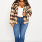 CY Fashion Crushing on Fall Full Size Plaid Shacket