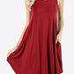 Curved Hem Pocket Tank Dress
