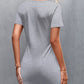 Twisted Scoop Neck Cutout Mini Dress