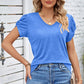 V-Neck Twisted Short Sleeve T-Shirt
