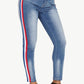 Side Stripe Skinny Jeans