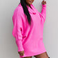 Davi & Dani Full Size Cowl Neck Dolman Sleeve Tunic Sweater