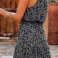 Ditsy Floral Grecian Neck Sleeveless Dress