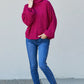 Zenana First Snow Ribbed Turtleneck Sweater