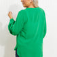Doe & Rae Making Memories Full Size Pleated Balloon Sleeve Blouse