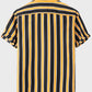 Striped Button-Up Short Sleeve Shirt