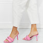 Cape Robbin Chain Detail Slide-On Heels in Pink