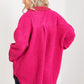 Davi & Dani Cliffhanger Full Size Teddy Button Down Shacket