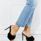 Cape Robbin Fur Strap Open-Toe Heels