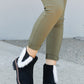 WeeBoo Warmer Days Faux Fur Trim Chelsea Booties in Black