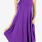 Curved Hem Pocket Tank Dress