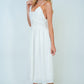 White Birch Angelic Vibes Full Size Sleeveless Midi Dress in White