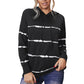 Tie Dye Striped Drop Shoulder Hoodie
