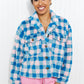 Davi & Dani Full Size Just For Show Gingham Teddy Shacket