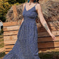 Ditsy Floral Spaghetti Strap Maxi Dress