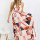 Sweet Generis Piecing It Together Full Size Printed Sleeveless Dress