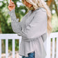 Striped Button Front Smocked Shirt