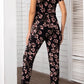 Asymmetrical Neck Short Sleeve Jumpsuit