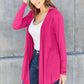 Basic Bae Full Size Open Front Long Sleeve Cardigan