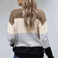 Colorblock Button Front Cardigan