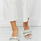 Cape Robbin Chain Detail Slide-On Heels in Sage