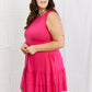 Zenana In The Groove Full Size Sleeveless Ruffle Dress
