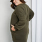 Zenana Full Size High-Low Drop Shoulder Sweatshirt