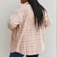 Davi & Dani Full Size Plaid Curved Raw Hem Shacket