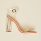 Cape Robbin Living Large Clear Block Heels