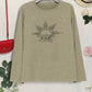 SUNSHINE COFFE Round Neck Long Sleeve T-Shirt