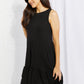 Zenana Head Over Heels Full Size Sleeveless Ruffle Hem Dress
