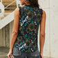 V Neck Lace Trim Leopard Tank Top
