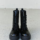 Weeboo Big Steps Platform Combat Boots in Black