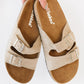 WeeBoo Walk with Me Buckled Soft Footbed Sandals in Taupe