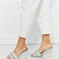 Cape Robbin Chain Detail Slide-On Heels in Sage