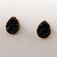 Two-Tone Crystal Pear Shape Earrings