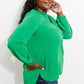 Doe & Rae Making Memories Full Size Pleated Balloon Sleeve Blouse