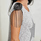 Vocal Starlit Night Chain Detail Sleeveless Tee