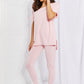 Zenana Self Love Full Size Brushed DTY Microfiber Lounge Set in Dusty Pink