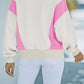 Color Block Quarter-Zip Sweatshirt