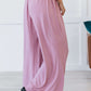 Zenana Easy Breezy Full Size Palazzo Pants in Light Rose